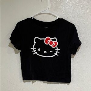 Hello Kitty Black crop top